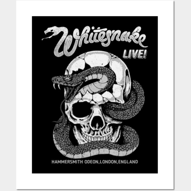 Whitesnake live Wall Art by Horrorstores
